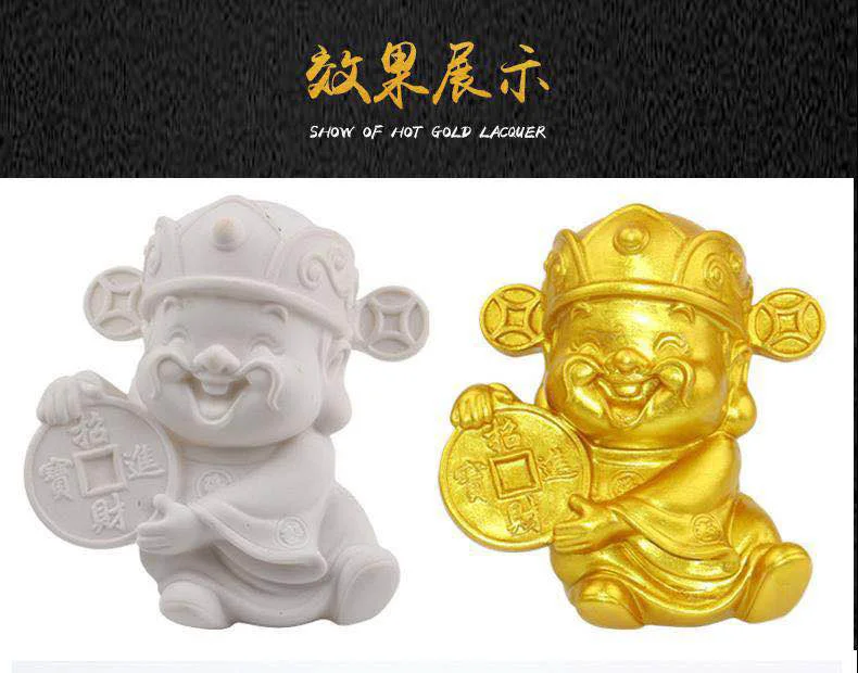 仏像の形をした金色のアクリル絵の具,300ml,ハイエンド,防水