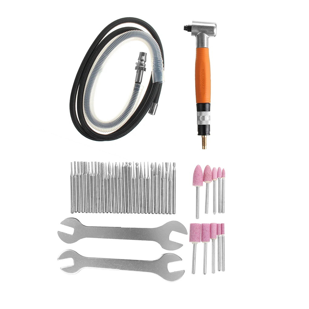 

3mm 90 Degree Angle Air Die Grinder Pneumatic Micro Grinder Grinding Polisher Tool Set Cutting Abrasive Tools