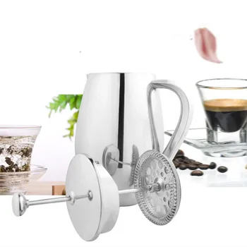 

Coffee Maker French Press 350ML 304 Stainless Steel Double Walled Cafetiere Insulated Coffee Tea Brewer Pot With Filter Baskets