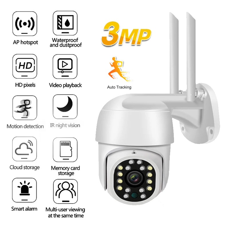 Домашняя IP-камера Yoosee 3 Мп умные видеокамеры с детектором давления Wi-Fi камера