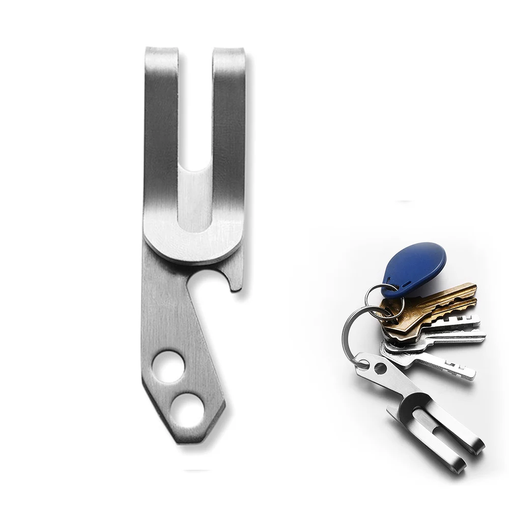 

2019 New Portable Men Money Clip Pocket Holder Wallet Copper Bottle Opener Key Chain Cash Holder 3 in 1 Tool Brass Belt Clip