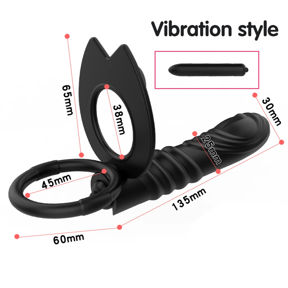 10 Frequency Double Penetration Anal Plug Dildo Butt Plug Vibrator For Men Strap On Penis Vagina Plug Adult Sex Toys For Couples - 66