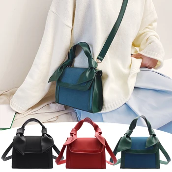 

Fashion PU Leather Women Shoulder Messenger Top-handle Bag Solid Color Crossbody Handbags Ladies Elegant Shopping Purse