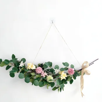 

Home Garden Decoration Artificial Plants Eucalyptus Vines Green Plant Wedding Supply Silk Artificial Fake Flowers Hanging Decors