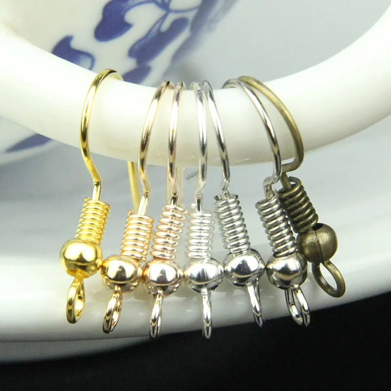 200pcs/lot 18mm DIY Earring Findings Earrings Clasps Hooks Fittings Jewelry Making Accessories Iron Hook Ear wire | Украшения и