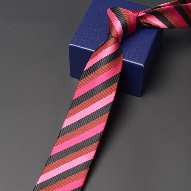 

Brand New High Quality Fashion Striped Tie for Men Business Formal Suit Party Neck Tie 6CM Slim Necktie