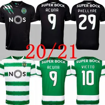 

20 21 Sporting Clube de Sporting CP Lissabon Fußball Trikots #28 C.RONALDO PHELLYPE 2019 2020 B.FERNANDES Retro Soccer Jerseys L