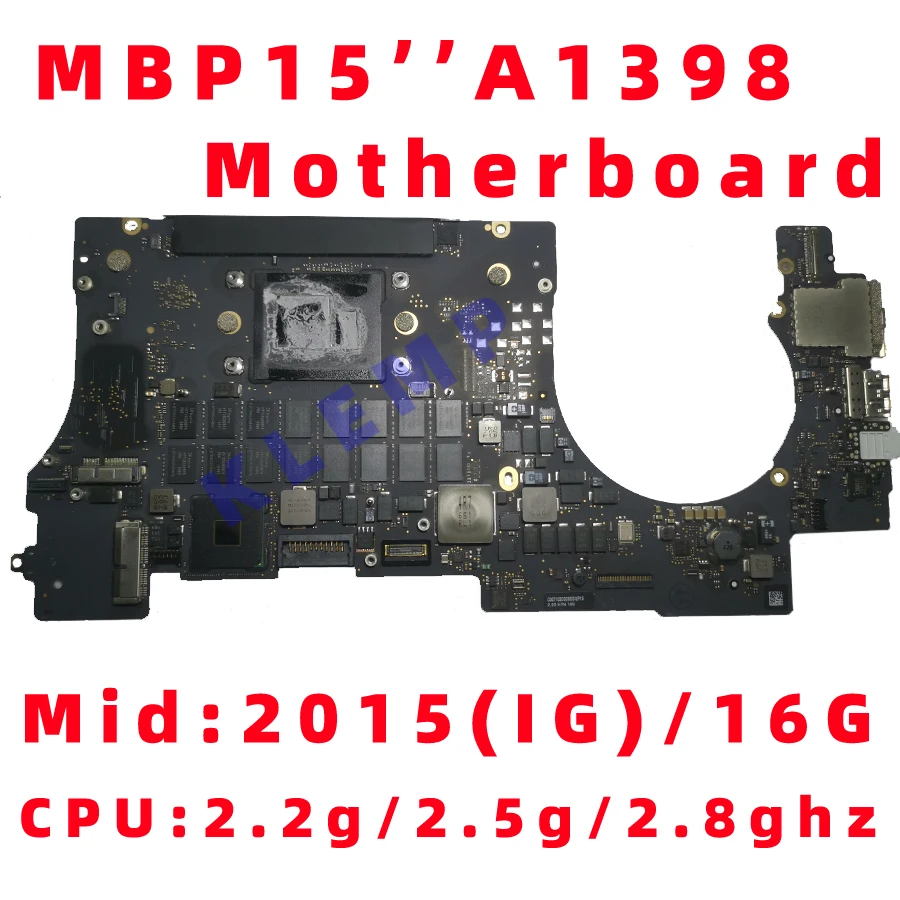 Original A1398 Motherboard For MacBook Pro Retina 15&quot Logic Board CPU i7/8GB/16GB 2015 Years | Компьютеры и офис