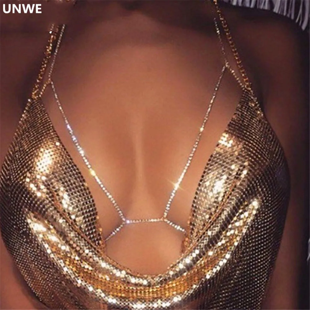 UNWE ювелирные изделия бюстгальтер без косточек индивидуальный пляжный бикини