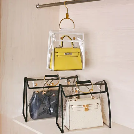 Hot Sell Full PVC Dust Bag For Handbag Storage Multi Size Transparent Wardrobe Dustproof Organizer | Дом и сад