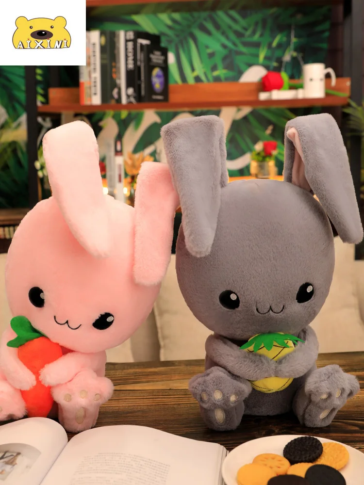 

Fruit Rabbit Pillow Plush Rabbit Plush Sleeping Comfort Toy Stuffed Bunny Kawaii Plush Decor Soft Toy Party Birthday Kid Gift