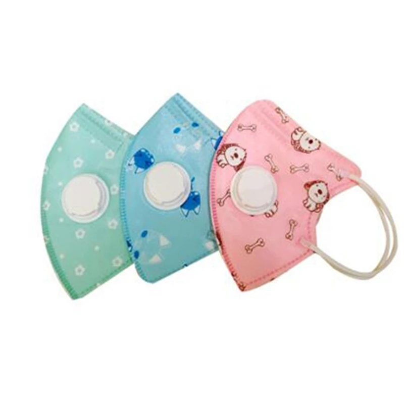 

Hot 3C-10Pcs Cartoon 0-10 Years Old Disposable Child Mask Haze Cotton Mask Breathing Valve Dust-Proof Mask