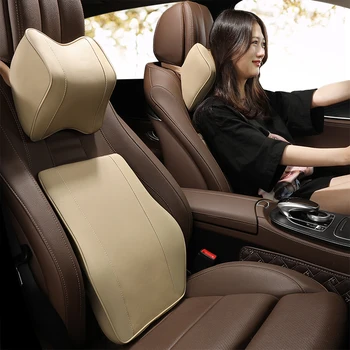 

Car memory cotton headrest neck pillow waist pillow Hand Sew Car For Kia Sorento 2004 2005 2006 2007 2008