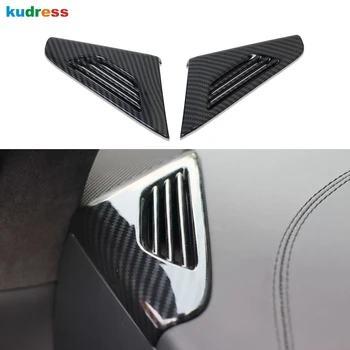 

For Tesla Model X 2016 2017 2018 2019 Car Front Dashboard Air Conditioning Vent Cover Trim AC Outlet Frame Interior Accessories