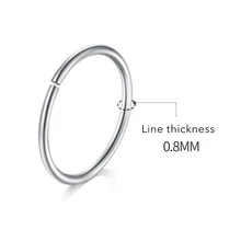 Кольца в нос, пирсинг Настоящее серебро 925 проба спиральный для хряща козелка кольцо для губ кольцо для соска обруч пикантные очаровательные ювелирные изделия для тела