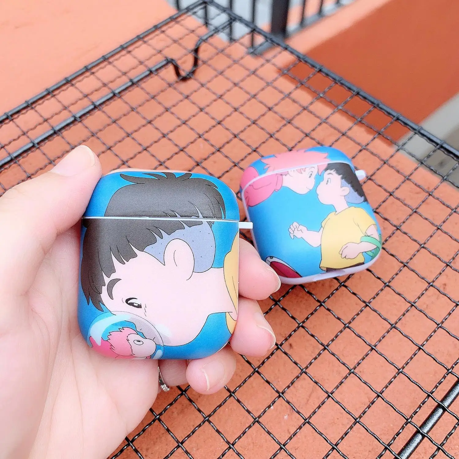 

3D Cute Cartoon for airpods Headphone Cases lovely box For Apple Airpods 1/2 Protection Cover with hook