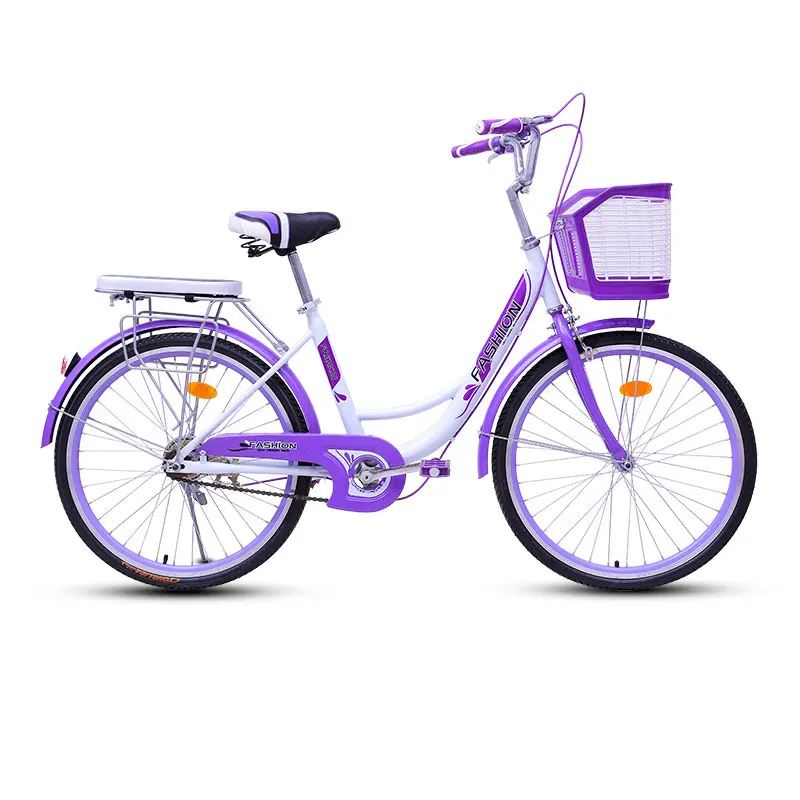 Cheap Bicycle Commuter Bicycle 20/24/26 Inch Men and Women Urban Retro Travel Light Adult Princess Student Ladies Car 2