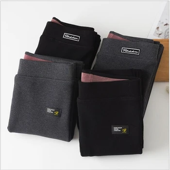 

2019 Womens Leggings Slim Cotton Plus velvet Winter Woman Leggings winter Autumn Warm Pants Women's Clothing F169