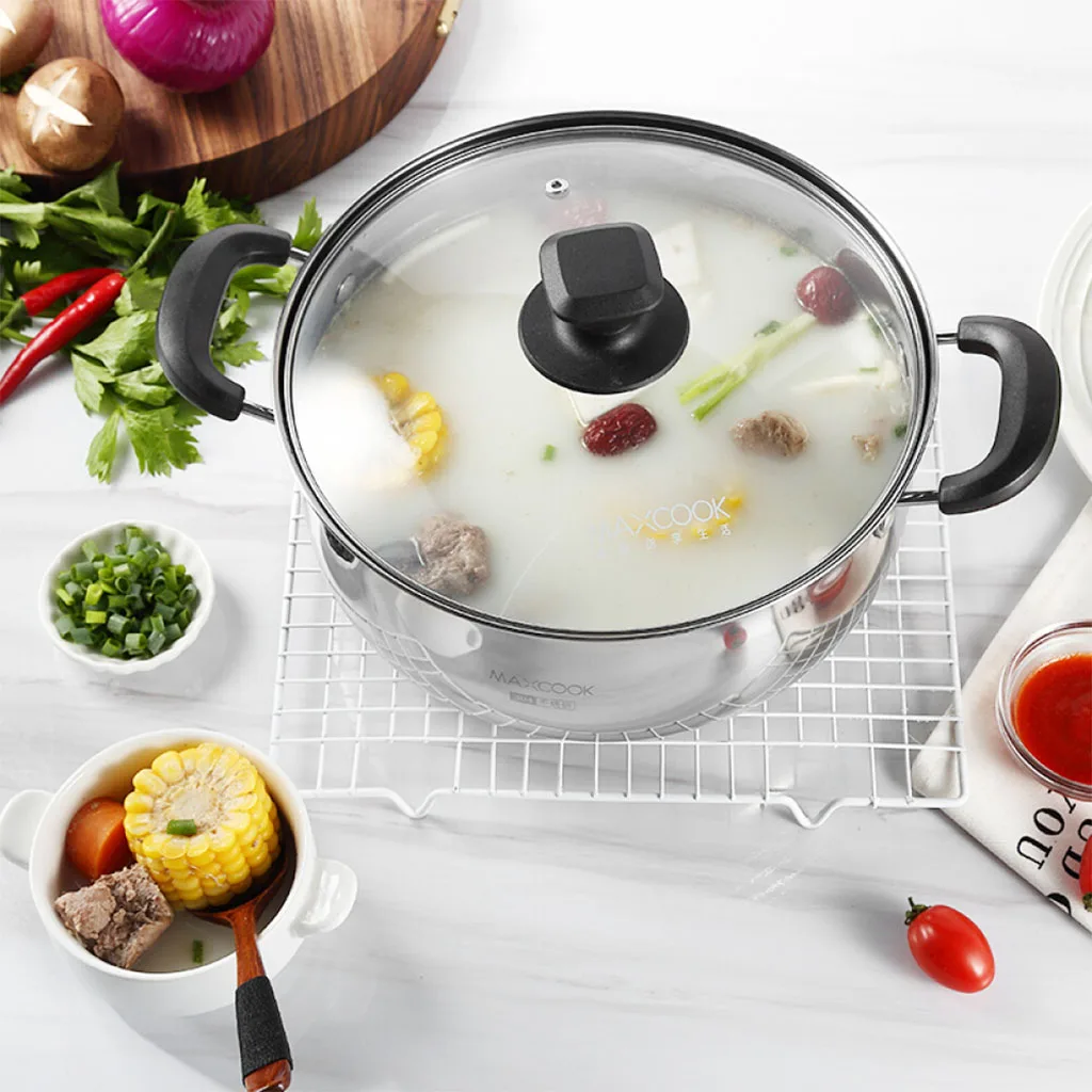 24cm Cookware Pot Compatible Soup Stock Pots Home Kitchen Random Type