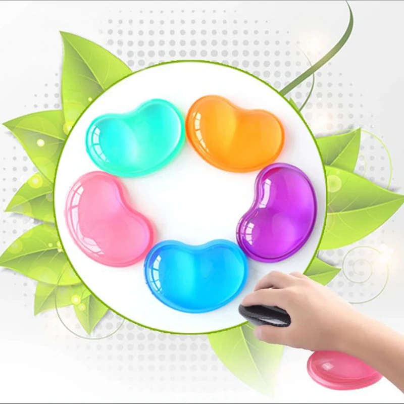 

1PCS 11*7CM offic accessori Mouse Mat Silicone Wrist Gel Rest Support Pad Accessories for Laptop Computer School Office Suppli