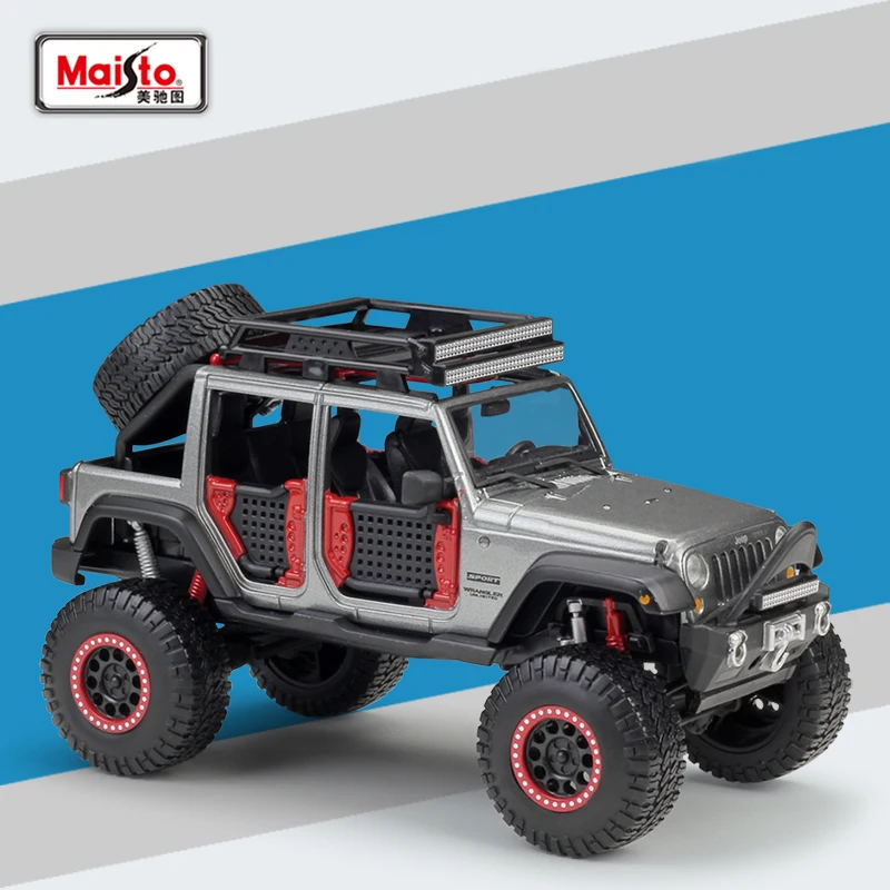 Maisto 1:24 Jeep WRANGLER неограниченное литье под давлением модель металлический внедорожник Внедорожник модель игрушки для детей подарок Коллекционная