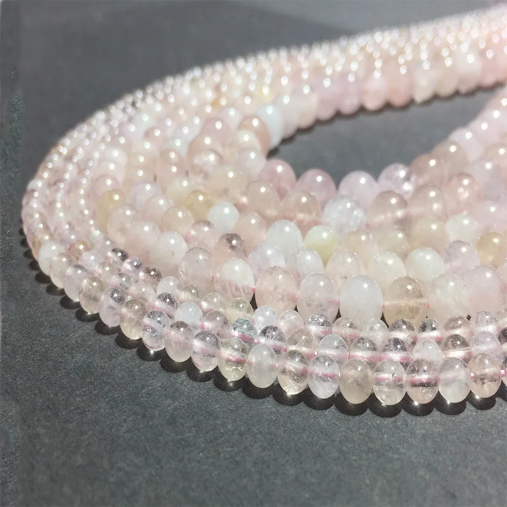 

Natural Pink Morganite Smooth Round Loose Beads Gemstone Spacer Jewelry Making DIY Bracelet Necklace Accessory Factory Price 8mm