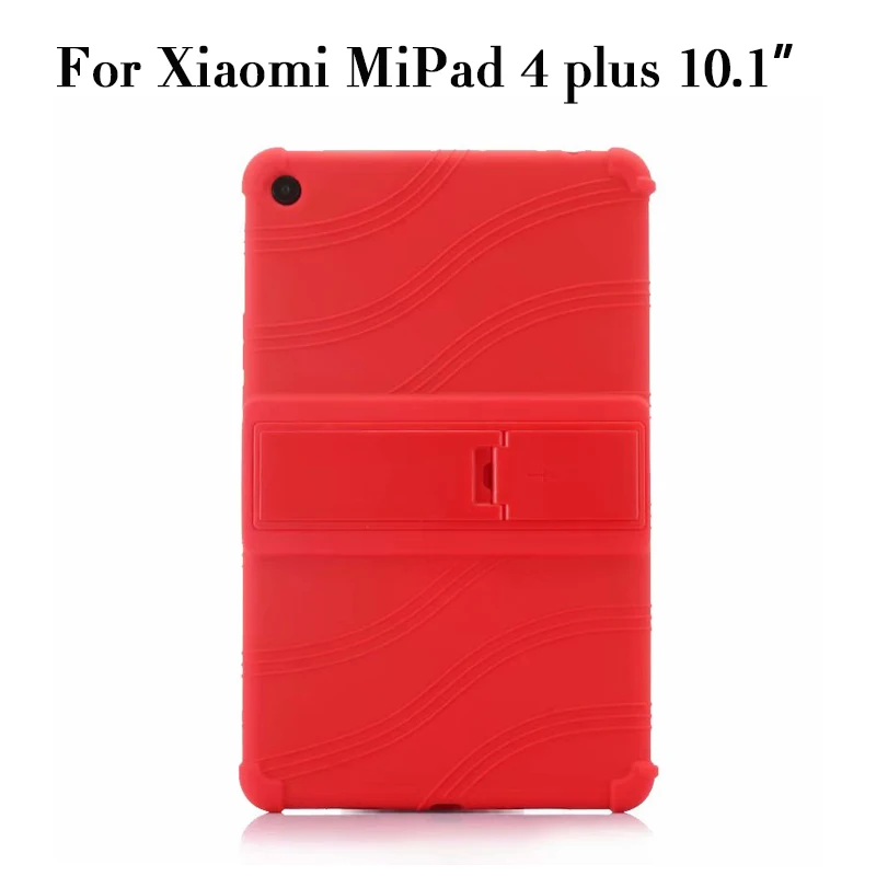 Силиконовый чехол для Xiaomi mi Pad 4 mi Pad4 mi pad 4 8," планшетный ПК Защитный чехол для Xiaomi mi Pad 4 plus mi Pad 4 plus 10,1" - Цвет: mipad4 plus red
