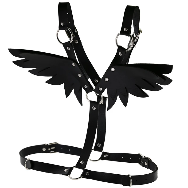 Женский кожаный ремень Angel Wings для костюмированной вечеринки в стиле готика панк