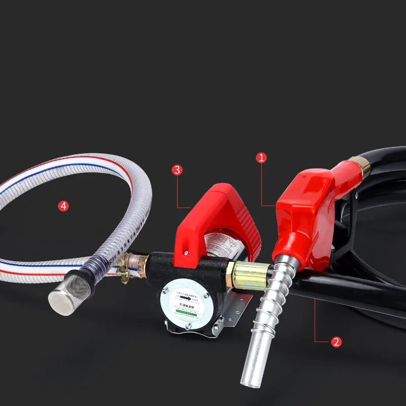 Мини DC 12 V/24 V 380W 65L/мин Электрическая Автоматическая коробка передач Масляный насос дизельного топлива, переводятся с помощью воды насос для всасывания масла