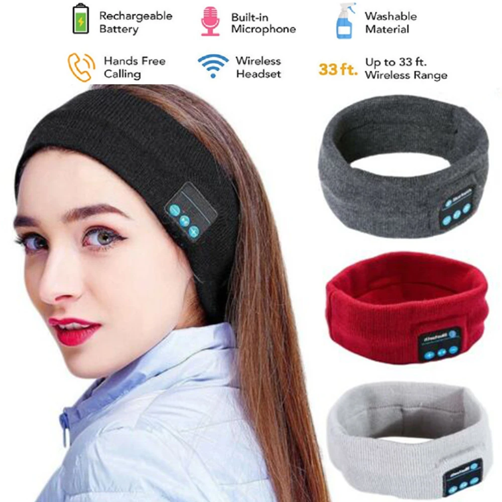 Новые Беспроводные спортивные наушники с Bluetooth носимые повязкой на голову