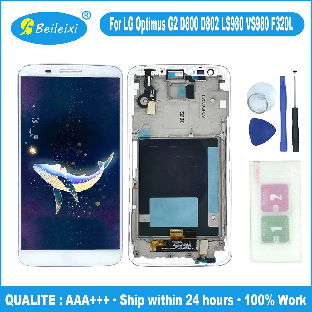 ЖК дисплей сенсорный экран Оцифровка сборки для LG Optimus G2 D800 D801 D802 D803 D806 LS980 VS980 F320L