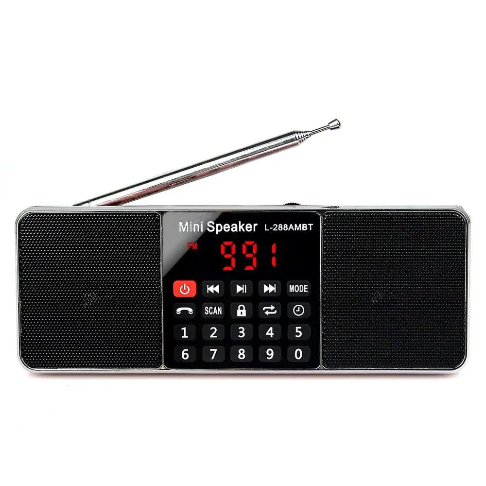 Портативное радио AM FM Bluetooth колонка стерео MP3 плеер TF/SD карта USB накопитель