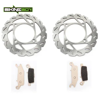 

BIKINGBOY For Yamaha YFM 550 Grizzly Auto FI / EPS Special Edition YFM 700 09 10 11 12 13 14 Front Brake Discs Disks Rotors Pads