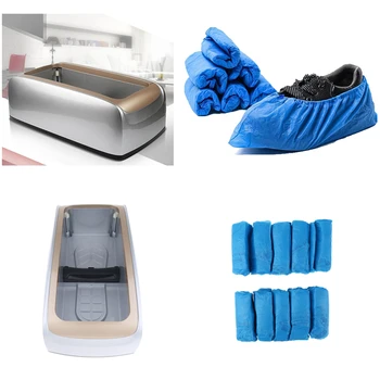 

Automatic Shoe Cover Dispenser with 100pcs Overshoes for Home Office Sterile Lab Hospital Supply