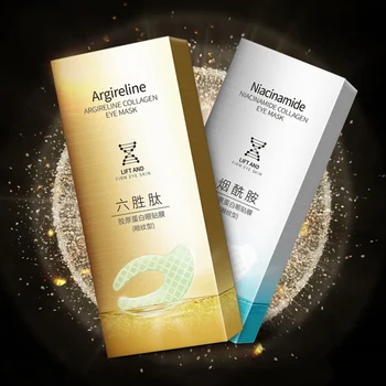 

Hot sale 7Pairs/set Niacinamide Water-dissolved Collagen Eye Mask Remve Dark Circles Moisturizing Gel Eye Patch FRE