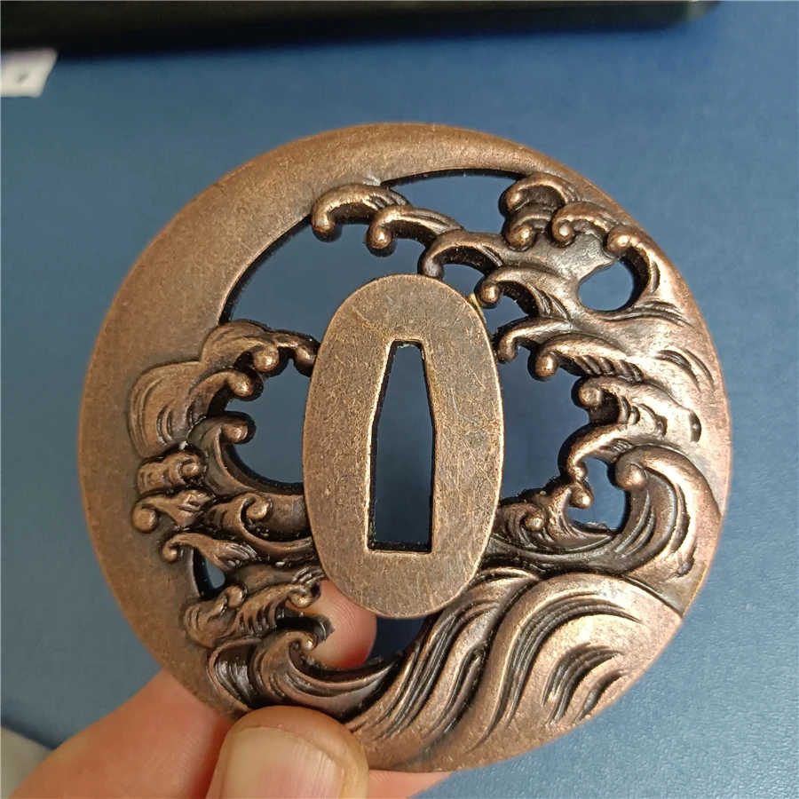Japanese Samurai Sword Fittings katana Tsuba Sword Alloy