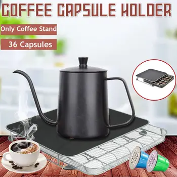 

Stainless Steel 36 Cups Coffee Capsules Pod Holder Drawers Rack Capsules Storage Coffee Machine Base For Dolce Gusto/ Nespresso