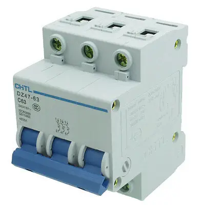 

AC 240V/415V Rated Current 63A 3 Pole Miniature Circuit Breaker