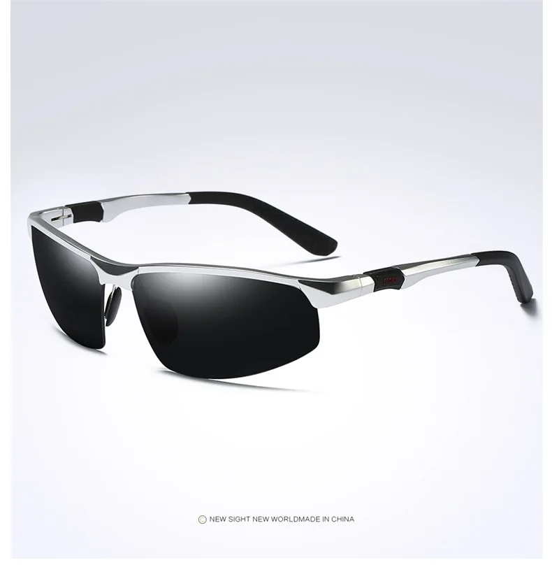 Новое поступление Мужские солнечные очки в ретро-стиле Поляризованные UV400 для вождения Квадратные Солнцезащитные очки винтажные Lunette De Soleil Homme люксовый бренд - Цвет линз: Дымчато-серый