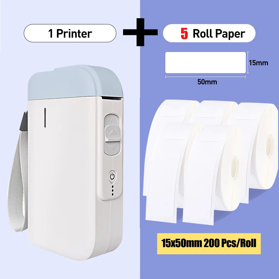 B100 Nirkabel Label Printer Portable Mini Label Printer Portable Bluetooth Thermal Printer Label untuk Rumah Menggunakan Office Printer