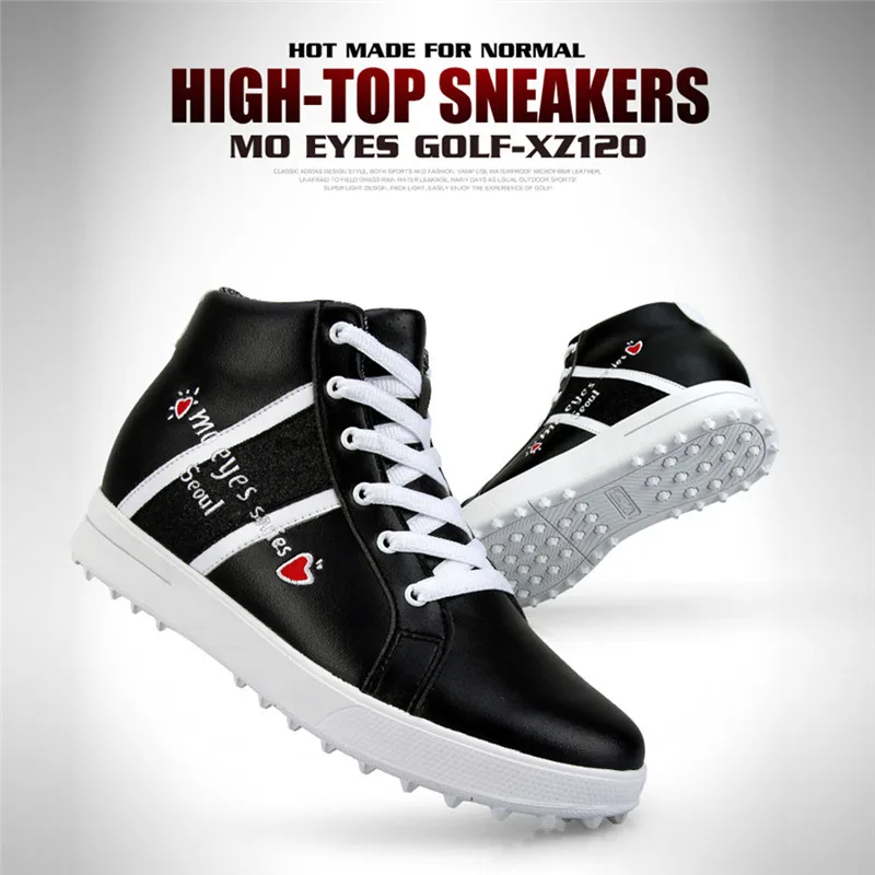 PGM Golf Shoes Anti-slip Breathable Women High Upper Inside Heightening Shoes Rotating Buckle Golf Sneakers Waterproof Shoes