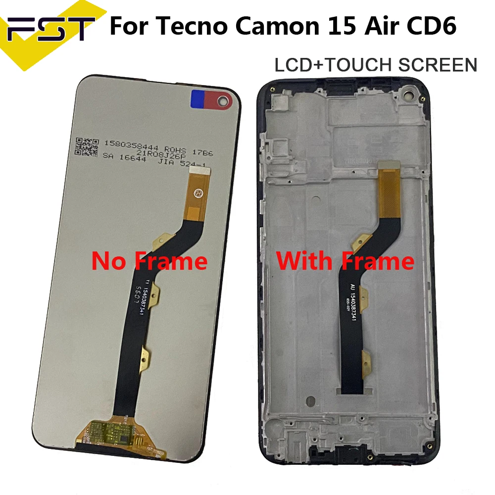 ЖК-дисплей 6 ''для Tecno Camon 15 Air CD6 сенсорный экран в сборе для Camon15 air с полными
