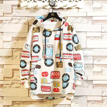 

Dropping 2020 Autumn Winter Men Hoodies Funny Letter Printed Hooded Sweatshirts For Man Hip Hop Loose Tops Oversized
