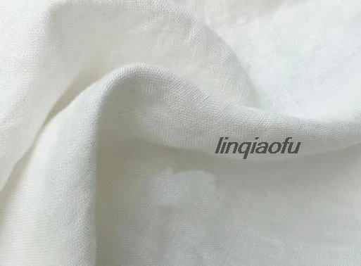 Пылеокрашенная белая льняная ткань высокого класса льняная ткань, элегантная и элегантная льняная Высококачественная льняная ткань