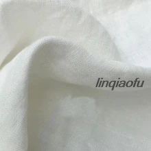 Пылеокрашенная белая льняная ткань высокого класса льняная ткань, элегантная и элегантная льняная Высококачественная льняная ткань