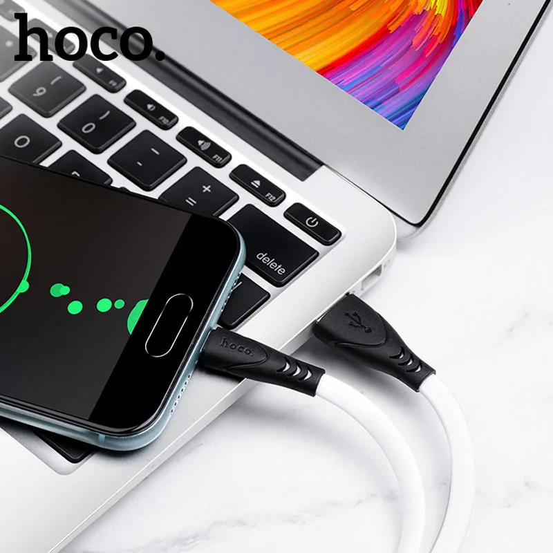HOCO X42, 28 шт./лот,, 1 м, мягкий силиконовый usb-кабель для iPhone, кабель типа C, микрокабель для samsung USB-C, зарядный провод