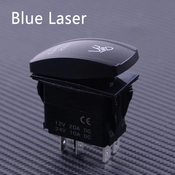 

5 Pin Blue Laser ROCK LIGHTS Rocker Toggle SPST Switch Fit for 12V/24V Car RVs Boats Motorcycle