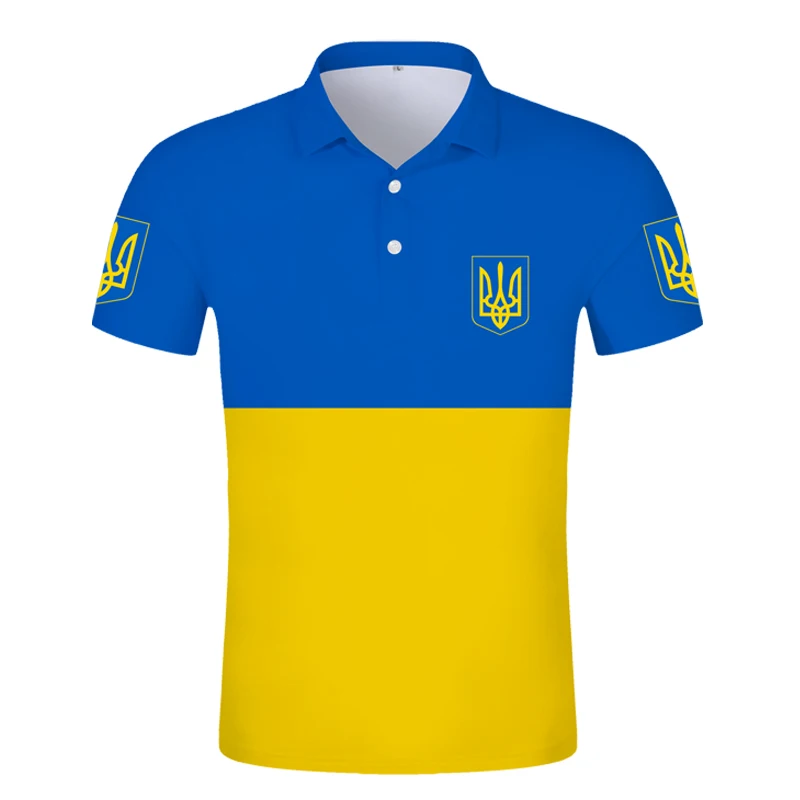 Украинская рубашка поло сделай сам с бесплатным именем и номером имени