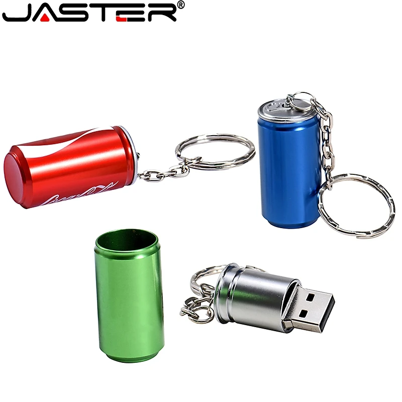 Металл в банке кока колы флеш диск USB 2 0 4GB/8GB/16GB/32GB/64GB 128GB цепочка для ключей подарок