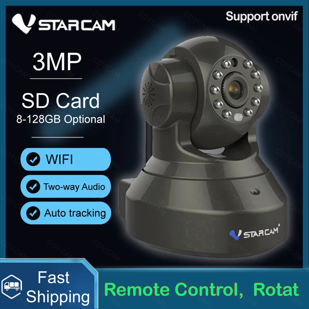 VStarcam C37S 3MP 2MP 1296P HD Security IP Camera Wifi Human Auto Tracking IR Night Vision Video Network | Безопасность и защита